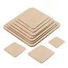 Peças de Madeira Cortadas a Laser DIY, Formas Geométricas de Madeira Como Ovais, Quadrados, Círculos, Etc., Placas de Base de Argila e Placas de Madeira Que Podem Ser Moldadas Sob Encomenda