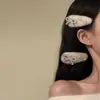 Encontro Quente de Inverno~Outono/Inverno 2026 Novo Estilo Coreano Presilha de Cabelo de Pelúcia com Laço Grampo de Cabelo Lateral Doce e Versátil Acessório de Cabelo