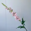 Flor Artificial Violeta de Galho Único Cenário de Layout Atacado Transfronteiriço Flor Falsa Flor de Seda Arranjo de Flores de Chão para Casamento Grande Ornamento de Andorinha