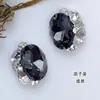 Decoração de Unha Bola de Strass Formato Ovo de Pombo Fina, Item Quente de Celebridade da Internet, Acessório de Unha Cristalino Oval Super Brilhante