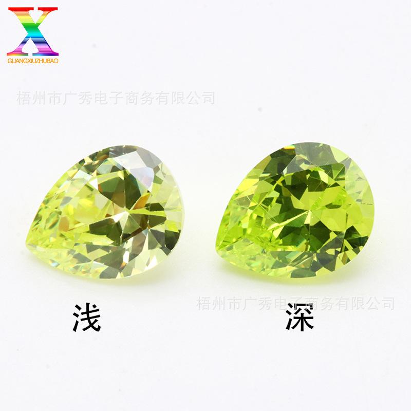 梨形苹果绿锆石