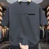 Camiseta Casual de Manga Corta para Hombre "Mirando al Futuro" 180g con Estampado de Patrones, Transfronteriza, Verano, Envío
