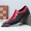 Zapatos de Cuero para Hombre de Moda con Puntera de Acero, Zapatos de Cuero Casual de Negocios Personalizados, Comercio Exterior Transfronterizo, Zapatos de Hombre Simples y Versátiles