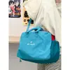 Bolsa de viaje para camping al aire libre, bolso de mano estilo montaña, gran capacidad, diseño color block, adecuada para salidas de primavera, natación y uso en el gimnasio, bolsa de almacenamiento