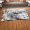 Alfombra rectangular de terciopelo de burbujas para sala de estar, pasillo, sofá, dormitorio y mesita de noche; alfombra de pelo de conejo sintético engrosada