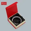 Caja de Joyería 20C Estampado en Caliente Patrón de Diamante Imán Frontal Caja de Regalo Caja de Empaque Caja de Almacenamiento Se Puede Personalizar con Logo