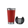 En stock transfronterizo vaso de cerveza de 20 oz doble capa al vacío con abrebotellas vaso para coche portátil al aire libre montado en coche vaso térmico