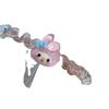 Pulsera de caricatura de Sanrio línea telefónica pequeña banda de goma para enviar a novias para enviar a novio cuerda para el cabello de doble uso femenina linda corazón de niña