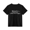 Camiseta de Manga Corta con Diseño de Estampado de Letras Americanas en el Hombro Derecho para Mujer Verano Nuevo Nicho Versátil Casual Top Básico