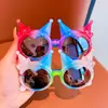 Nuevas Gafas de Sol Creativas con Gradiente de Dibujos Animados de Gato MQ Head Lindo Moño Dulces Geniales Gafas de Sol de Viaje para Niños Gafas