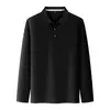 Talla europea, polo de exportación transfronteriza, camiseta deportiva de secado rápido, ropa de trabajo, polo blanco de manga larga para hombre, hecho a medida