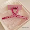Pinza para el pelo grande de lunares estilo coreano para cabello grueso, pinza de tiburón dulce y elegante para la parte trasera de la cabeza, accesorio para el cabello de alta gama y exquisito