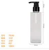 Botella Cosmética de Plástico Personalizada Botella Cuadrada de PET para Gel de Ducha Loción Corporal Acondicionador 180ml