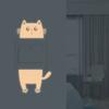 Nueva pegatina de personalidad YG57, luminosa, con diseño de gato, para interruptor de tres colores, para decoración de pared del hogar, autoadhesiva