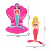 Juguetes de Buceo, Juguetes de Natación, Sirena de Concha, Juego Acuático Infantil, Sumergible, Giratorio, Flotante, Sirena de Juego Acuático