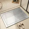 Alfombrilla de Baño Estilo Wabi-Sabi, Alfombrilla de Baño Absorbente de Agua y Secado Rápido de Lodo Diatomeas, Alfombrilla Antideslizante para el Hogar, Fácil de Cuidar y Cortable