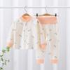 Nuevo Conjunto de Ropa de Otoño para Niños 2026, Ropa Interior para Bebés Niñas de Primavera y Otoño para Todas las Estaciones, Pijama de Cárdigan para Niños sin Costuras
