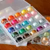 Boneca Leve de Viscose Brilhante 25 Características Faciais Bordado 20 Caixas de Cor Boneca d Fio de Bordado Feito à Mão 1 Fio de Bordado Fio de Seda Gelada 2
