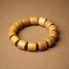 Pulseras de Cuentas de Sándalo Dorado, Varios Estilos, Cuentas Talladas con Patrón de Dragón Ruyi, Accesorios, Adornos de Mano de Sándalo, Estilo Pareja, Rosario Cultural de Juguete