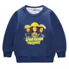 Ropa de otoño e invierno 2023 nueva ropa para niños bombero niño suéter para bebé con forro polar abrigo de doble capa engrosado top