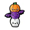 Flor de zapato de Halloween Hebilla de zapato fantasma Accesorios para zapatos con agujeros de Halloween Accesorios de pegamento suave de PVC Accesorios Croc Transfronterizo