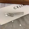 Pasador de Pelo con Lazo Brillante de Diamante Plateado de Lujo Ligero, Pinza Dulce y Fresca para Flequillo Lateral de Niña, Pinza de Pato de Aspecto Elevado