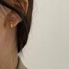 Pendientes G diseño de moda para mujer alto sentido cuerno articulación de bambú hebilla de oreja pendiente pequeño para la oreja pendientes 2022 nueva moda F5-7