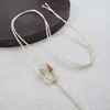 Colgante de Ágata de Gato de Colores con Collar de Cuerda al por Mayor