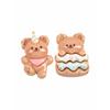 Accesorios de resina brillante, cuerpo completo, oso, muñeca, crema, pegamento, bricolaje, material hecho a mano, joyería casera, lindo dibujo animado