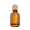 Suministros del Fabricante Botella de Perfume Marrón de 100 ml, Botella Transparente de Vidrio con Tapa de Rosca, Botella Vacía para Muestras Cosméticas, Estilo Vintage
