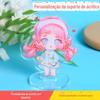 Suporte de Acrílico Personalizado Transparente Camada Dupla Periférico de Animação Painço Suporte Humanoide Bidimensional Decoração de Mesa Pequeno Presente