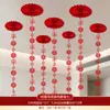 Traje de Decoración de Boda Sala de Estar Habitación de Boda Personaje Feliz para Hombres y Mujeres Decoración de Flores de Techo Accesorios Colgantes para Habitación