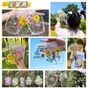 Marcadores de Libros de Flores Secas, Espécimenes de Plantas, Película de Sellado de Plástico, Colección Otoñal de Hojas de Arce, Materiales para Manualidades, Pegatinas Transparentes de Hojas, Borlas