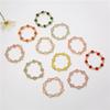 Nova Pulseira Japonesa e Coreana Estilo Popcorn Cristal Contas Estudante Feminina DIY Pulseira Oito Anéis Pulseira Ins Atacado