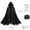 Nova capa de mago medieval da Amazon para cosplay com acabamento dourado, veste de mágico para performance de Halloween