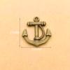 Accesorios de joyería de aleación de zinc, 30 x 25 mm, ancla de barco pirata, múltiples modelos, colgante retro, venta al por mayor