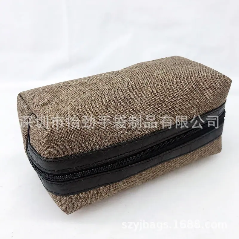 帆布枕头包长方形帆布化妆包