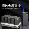 Isqueiro Novo Descartável à Prova de Vento Chama Aberta Personalizado Impresso Chama Azul Reto Durável Metal