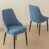 Capa para Cadeira Curva com Braços, Estilo Nórdico, Totalmente Elástica, Capa Espessa para Cadeira de Jantar, Capa para Banqueta, Capa para Cadeira de Jantar, Resistente a Manchas