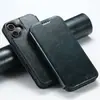 Adecuado para Funda de Teléfono Móvil Iphone18Promax, Tapa Flip, Ranura para Tarjeta, Soporte de Carga Inalámbrica Magnético Magsafe Funda de Cuero