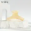 Nuevo pasador de acetato Wjia, estilo otoño e invierno, pinza de tiburón de color oscuro de tamaño mediano para mujer, accesorio para el pelo para coleta media en la parte posterior de la cabeza