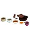 Taza Rongshantang Cinco Hornos Famosos Taza de Té Horno Jun Ru Juego de Tazas de Té Kung Fu Taza Maestra de Cerámica Caja de Regalo Acompañada