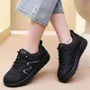 Zapatos de mujer de cuero suave con punta redonda, sin cordones, casuales, talla grande, ligeros, no cansan los pies, zapatos para ir al trabajo de mujer, en stock