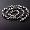 Collar con Mantra de Seis Caracteres Vajra Pestle Estilo Étnico Anillo con Cierre de Resorte Joyería Retro Tailandesa Plateada Dominante de Moda para Hombre
