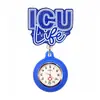 Lindo Dibujo Animado Brillante Elástico Pinza para Insignia de Enfermera Doctor Reloj de Bolsillo de Hospital Reloj de Pecho Pinza Telescópica Reloj para Colgar