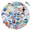 Pegatinas de colección de animales pequeños de dibujos animados, lindas, pintadas a mano, colección de mascotas lindas, para diario, taza de agua, decoración de escritorio, pegatinas impermeables