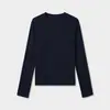 Suéter de Punto Mezcla de Lana Tencel ACME para Mujer, Manga Larga Ajustado Elástico Cuello Redondo Camiseta Básica, 10 Colores 45707