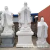 Escultura de Piedra Estatua de Confucio, Estatua de Confucio de Mármol Blanco, Busto de Granito para Campus Escolar, Suministro de Fabricante de Esculturas Famosas y Grandes