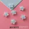 Cuentas de estrella de cinco puntas de acrílico transparente esmerilado de 16 mm con interior de color, para pulseras de bricolaje para niños, fabricante de accesorios de joyería