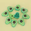 Borracha de Abacate em Formato de Fruta Personalizada Atacado Criativa Desenho Animado Estudante do Ensino Fundamental Fofo Lápis de Esboço Borracha Macia